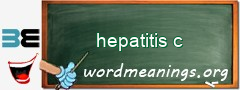 WordMeaning blackboard for hepatitis c